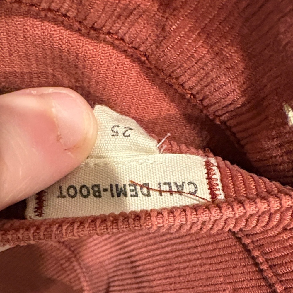 Madewell Women's Brick Red Flare Jeans - Picture 5 of 5